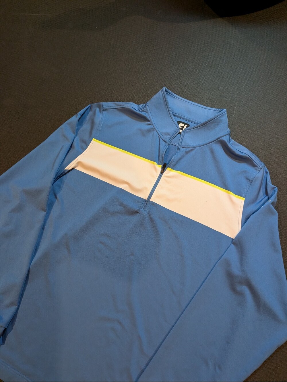 FootJoy Quarter Zip Golf Pullover Mens XL Blue Vancouver Golf Colorblock Jacket